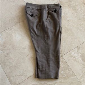 Ann Taylor Lindsay Brown Patterned Capris